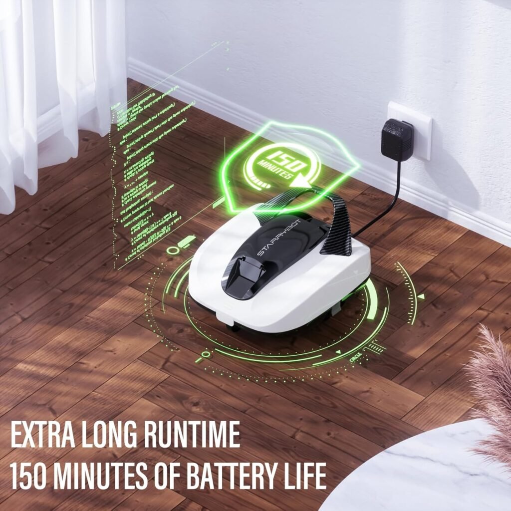 STARRYBOT Cordless Robotic Pool Cleaner 150 min